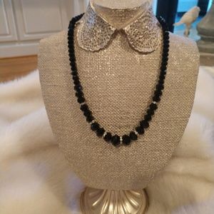 Gorgeous black & silver necklace